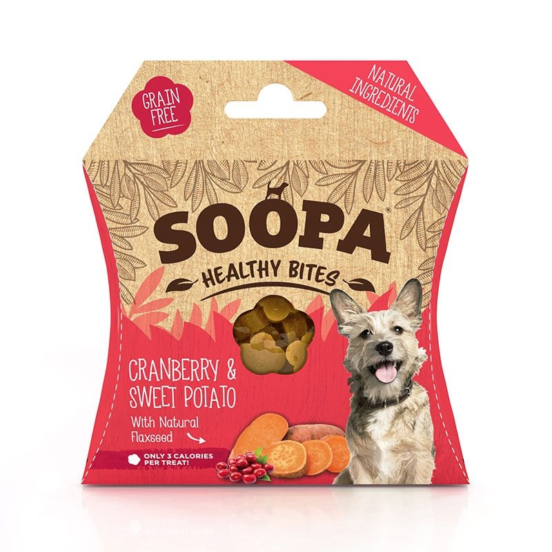 Soopa Dog Treats Cranberry & Sweet Potato Healthy Bites 50g