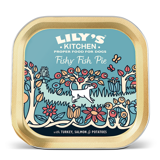 Lily's Kitchen Dog Tray Fishy Fish Pie With Peas 150g