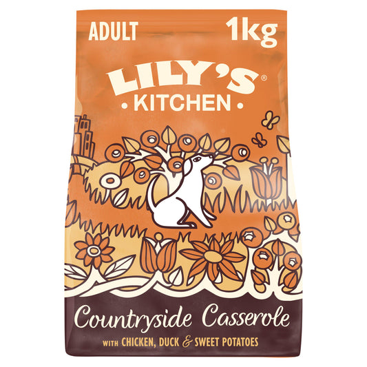 Lily's Kitchen Chicken & Duck Countryside Casserole Complete Dry Dog Food 1kg