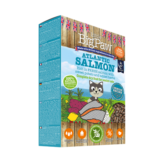 Little Big Paw Atlantic Salmon Complete dry food for Senior Cats 350g