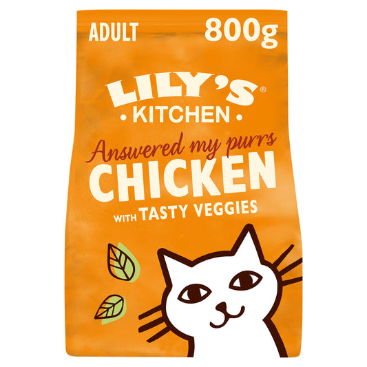 Lily's Kitchen Delicious Chicken & Healthy Herbs Dry Cat Food 800g