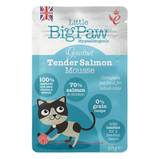 Little Big Paw Gourmet Atlantic Salmon Mousse For Cats 85g