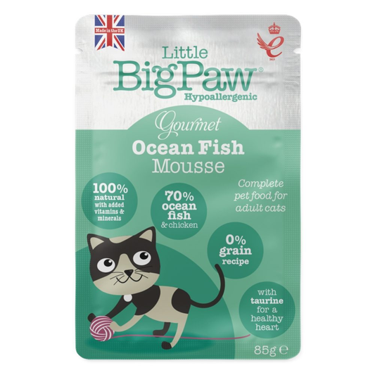 Little Big Paw Gourmet Ocean Fish Mousse For Cats 85g