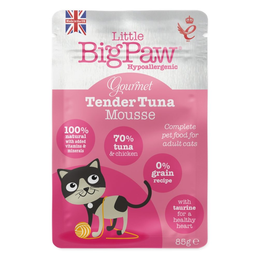 Little Big Paw Gourmet Atlantic Tuna Mousse For Cats 85g