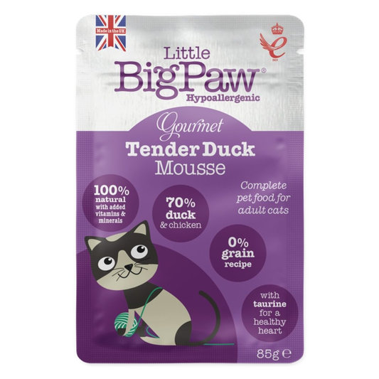 Little Big Paw Gourmet Tender Duck Mousse For Cats 85g