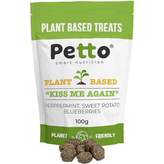 Petto Dog Treats “Kiss Me Again” Plant Based 100g