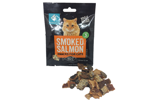Purely Fish Cat Smoked Salmon Snacks 20g