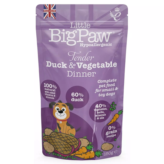 Little Big Paw Wet Dog Food Tender Duck & Vegetable Dinner Large 150g