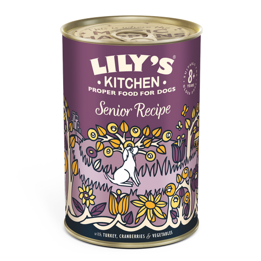 Lily's Kitchen Dog Tin Senior Dog Recipe with Turkey 400g