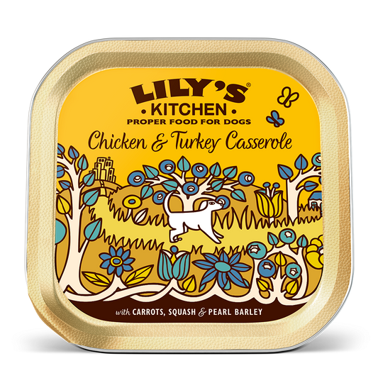 Lily's Kitchen Dog Tray Chicken & Turkey Casserole 150g